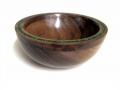 Black-Walnut-laminated-small-bowl-with-green-glitter-band