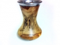 Oak-rustic-vase-with-pewter-rim